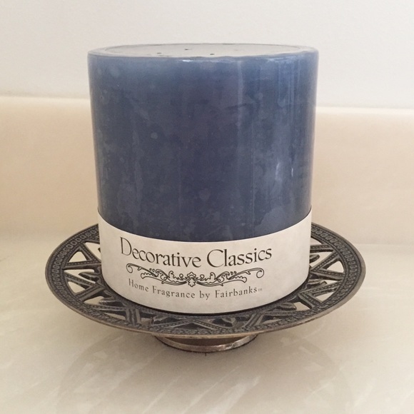 Bronze Metal Celestial Sun Engraved Candle Holder - Picture 2 of 8